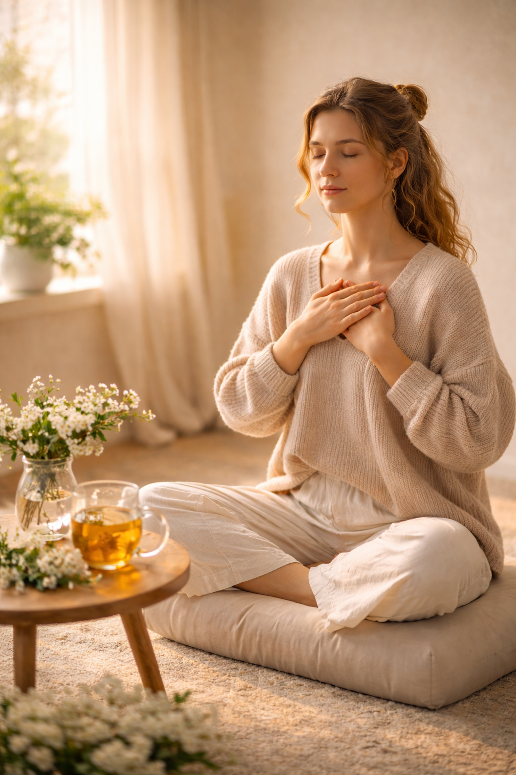 Rituel du chakra du cœur à l’aubépine