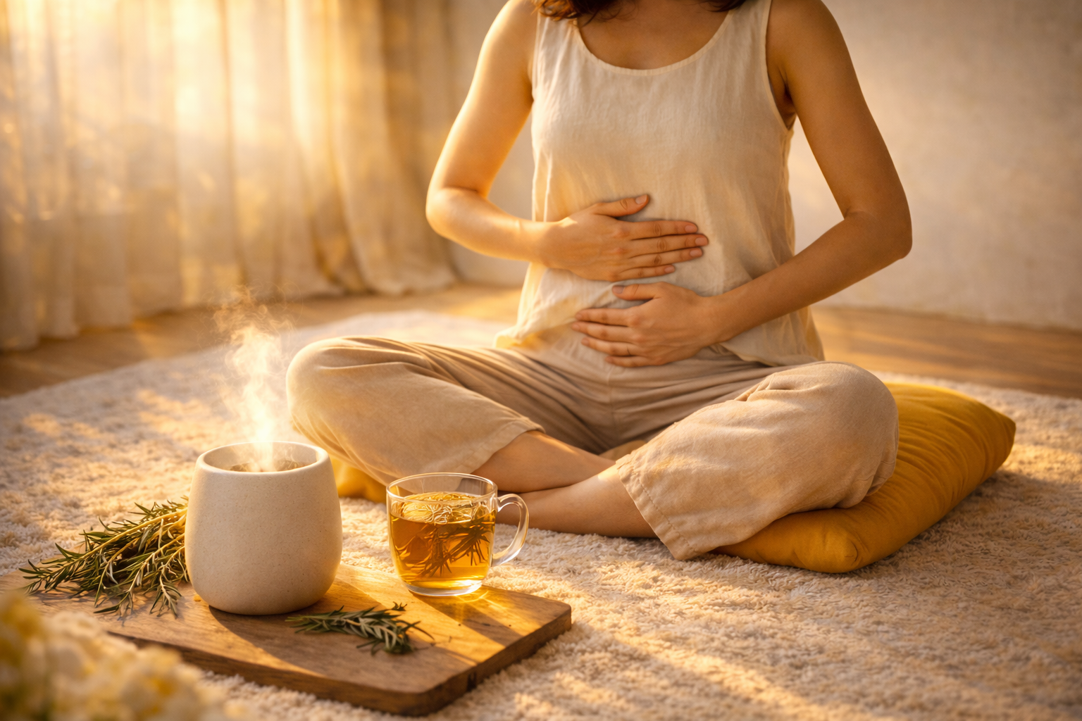 Rituel de recentrage et de confiance au romarin – chakra du plexus solaire